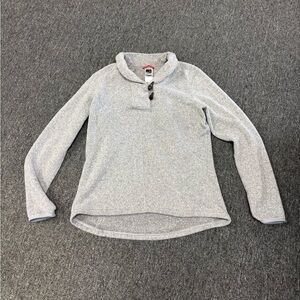The North Face Grey Fleece Pullover Womens Large